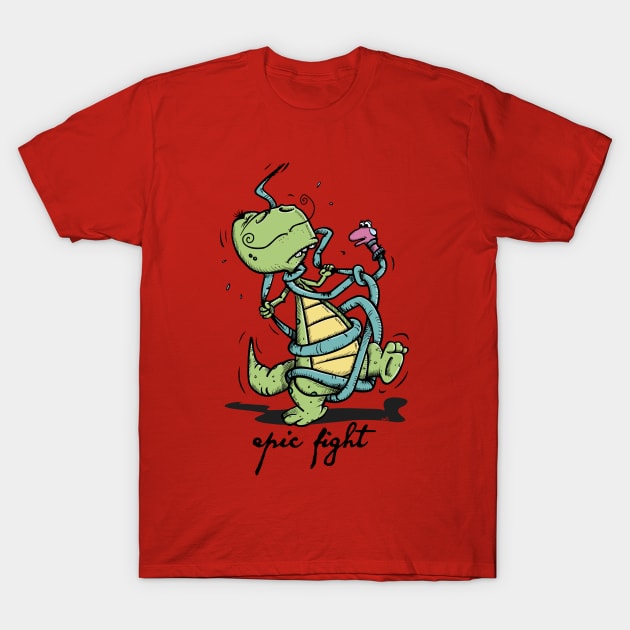 Dinosaur's epic Fight T-Shirt by schlag.art